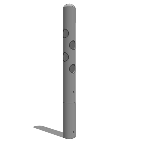 CAD Drawings BIM Models Reliance Foundry Co. Ltd. R-7972 Bike Parking Bollard